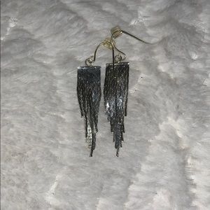 silver earrings